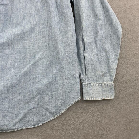 Ralph Lauren Shirt Mens XL Denim Classic Fit Button Down Chambray Red Pony Logo - Picture 16 of 16